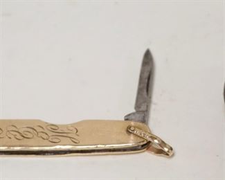 1139	MILLER BROS POCKETWATCH KNIFE FOB &  ALBUS MINIATURE TEAR DROP WATCH
