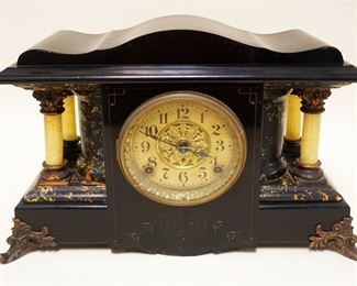 1149	ANTIQUE SETH THOMAS MANTLE CLOCK, APPROXIMATELY 7 IN X 16 IN X 11 IN HIGH
