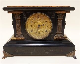 1150	ANTIQUE SETH THOMAS MANTLE CLOCK, APPROXIMATELY 7 IN X 16 IN X 11 IN HIGH
