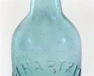1163	ANTIQUE BEER BOTTLE JJ HARTSEL, NAZARETH PA, APPROXIMATELY 7 IN HIGH
