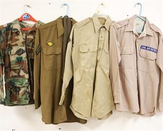 1177	LOT OF 4 US MILITARY SHIRTS

