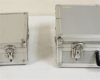 1201	2 INSTRUMENT/CAMERA CASES, LARGEST APPROXIMATELY 14 IN X 18 IN X 7 IN HIGH
