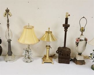 1203	ASSORTED INDIVIDUAL TABLE LAMPS
