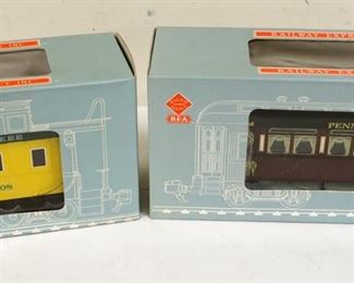 1220	RAILWAY EXPRESS AGENCY TRAIN CARS CABOOSE & PASSENGER CAR
