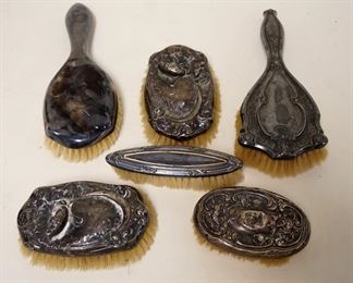 1237	ASSORTED VICTORIAN DRESSER ITEMS INCLUDING STERLING
