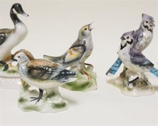 1248	LOT OF 8 PORCELAIN BIRD STATUES INCLUDING JSC, LARGEST APPROXIMATELY 8 IN HIGH
