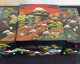 Laquer Painted Music Jewelry Box