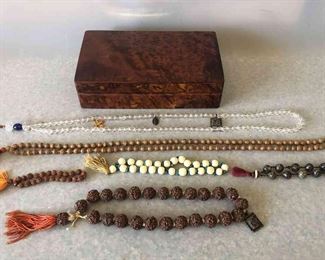 Meditation Mala In Wood Box