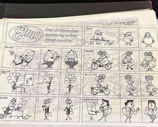 Pages Of A Comic Strip Proposal On Drawing Paper