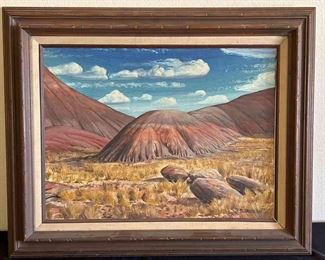 Painted Desert Painting By Fred Haberlein