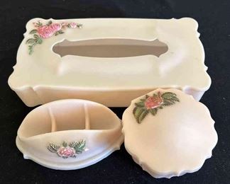 Schwarz Bros. Plastics Pink Bathroom Set