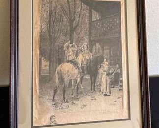 Signed Etching On Paper