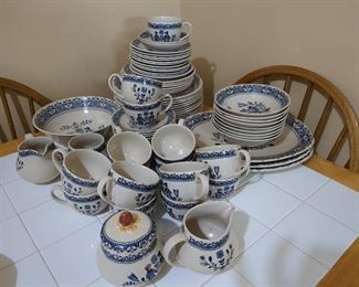 Johnson Brothers old granite ' Hearts and Flowers ' china set