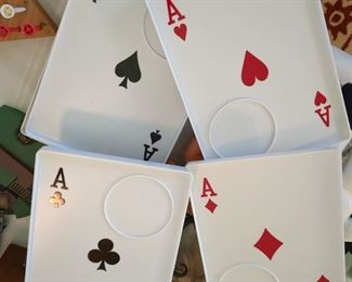 Playing cards Snack trays