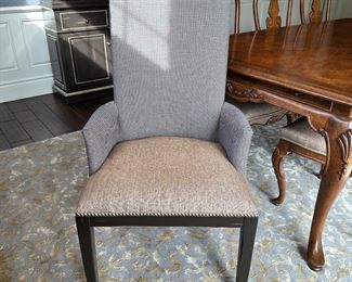 2ND LORTS FURNITURE UPHOLSTERED DINING ARMCHAIR