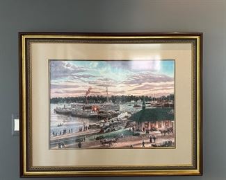 STANTON MANOLAKAS FRAMED ART 32”X40”