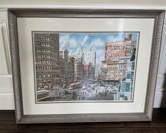 STANTIN MANOLAKAS FRAMED ART 32”X40”