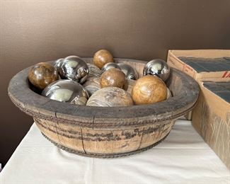RUSTIC WOOD BOWL