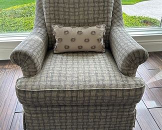 CENTURY FURNITURE UPHOLSTERED ARMCHAIR