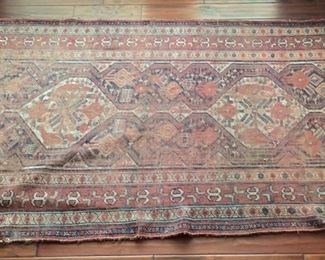 Antique Persian Hand Woven Area Rug (3’10” x 6’ 8”)