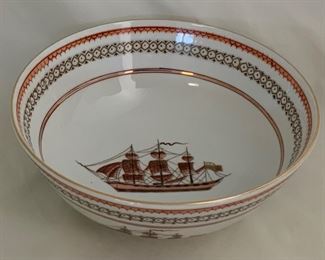 Esco Japan Porcelain “Tall Ship” 8” Vegetable Serving Bowl