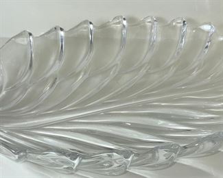 Large Crystal Leaf Dish (16”L x 12”W)