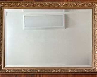 Gold Leaf Framed Bevel Mirror made in Canada (29” x 41”)   