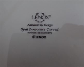 LENOX OPAL INNOCENCE CARVED CHINA