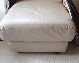 LEATHER OTTOMAN