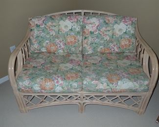 RATTAN LOVESEAT