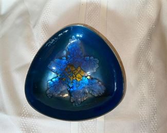 BLUE ENAMEL WARE DISH