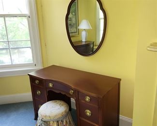 antique vanity, matching bedroom set (bed, vanity and dresser)