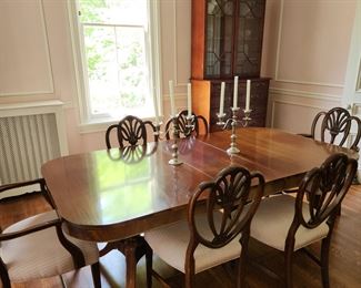 formal dining table with 6 chairs