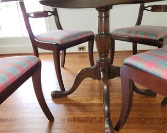 Kittinger  occasional table with 4 Potthast chairs