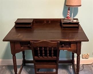 Antique Desk And Chair

