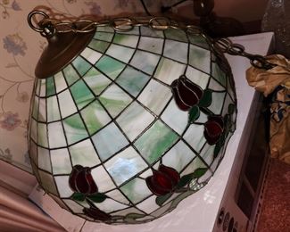 Stained Glass Hanging Lamp