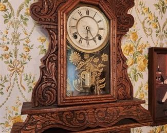 Antique 'Kitchen' Clock with Stand and Key