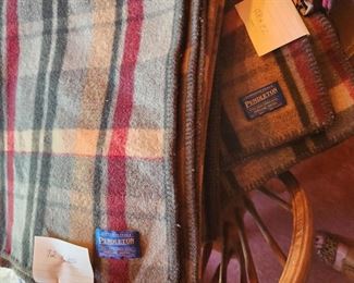 Two Wool Pendleton Blankets 