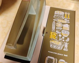 Vintage 70's Hamilton Beach Hand Mixer in it's own special box