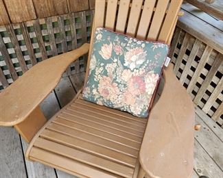 Two Vintage Adirondack Chairs