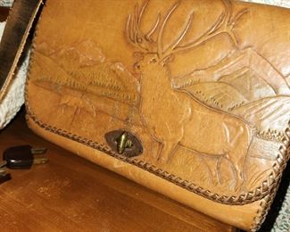 Hand Tooled Leather Purse 