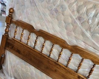Clean Queen Mattress/Box Springs. Queen Headboard 