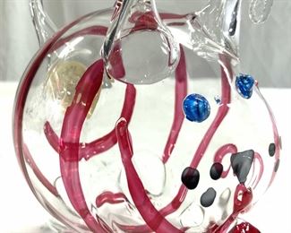 VIETRI Blown Glass Dog Ornament ITALY
