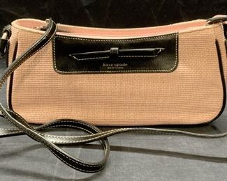 KATE SPADE Pink Woven Fabric Handbag
