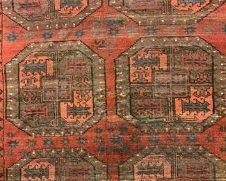 TURKMAN Vintage Handmade Wool Rug
