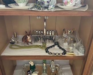 Tea Cups & Saucers,  Perfume bottles