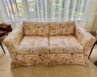 Floral Upholstered Love Seat