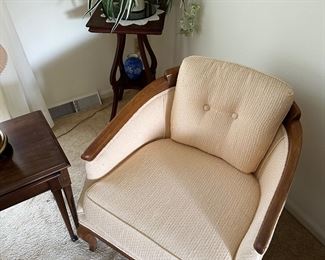 Vintage Barrel Style Armchair 