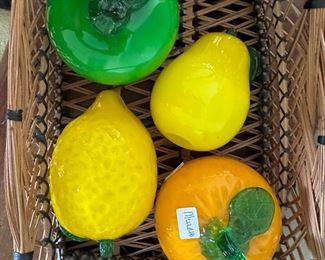 Murano Glass Fruit