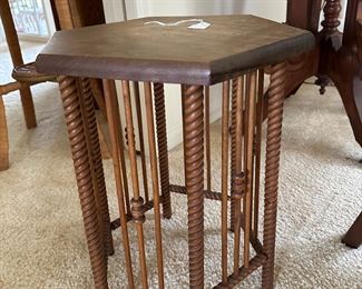 Vintage Maple Stick & Ball Stand/Side Table